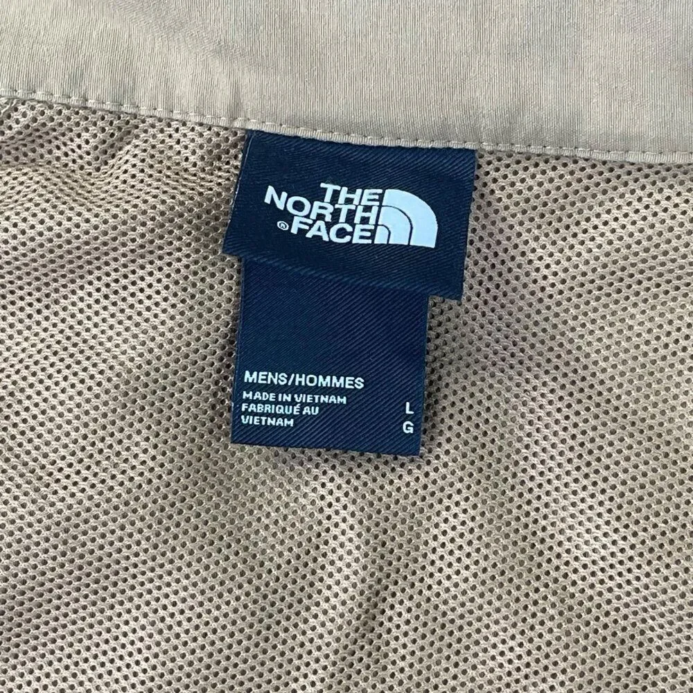 The North Face Class V Full Zip Jacket Colorblock Utility Brown Twill Mens Large